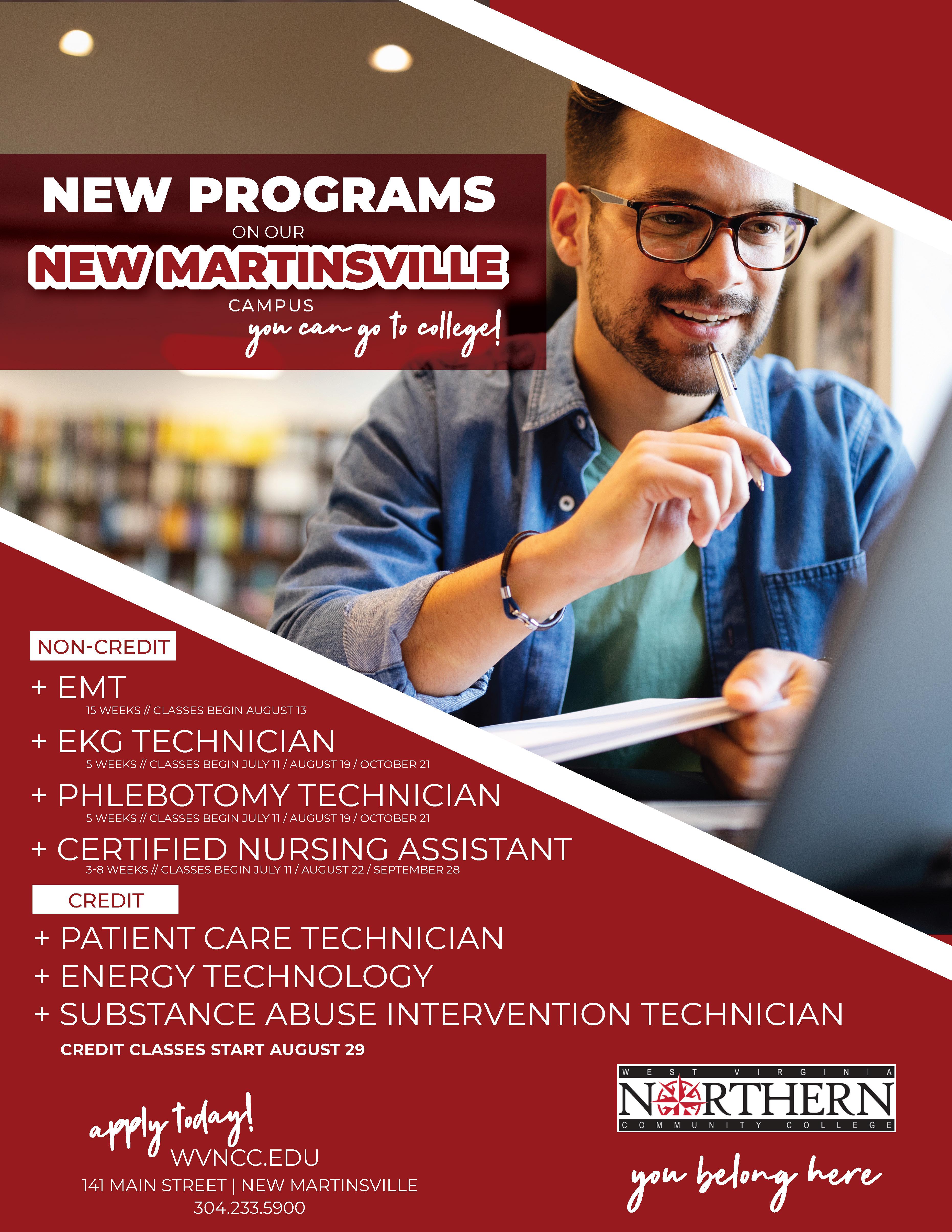 WVNCC Offers New Programs at its New Martinsville Campus News WVNCC