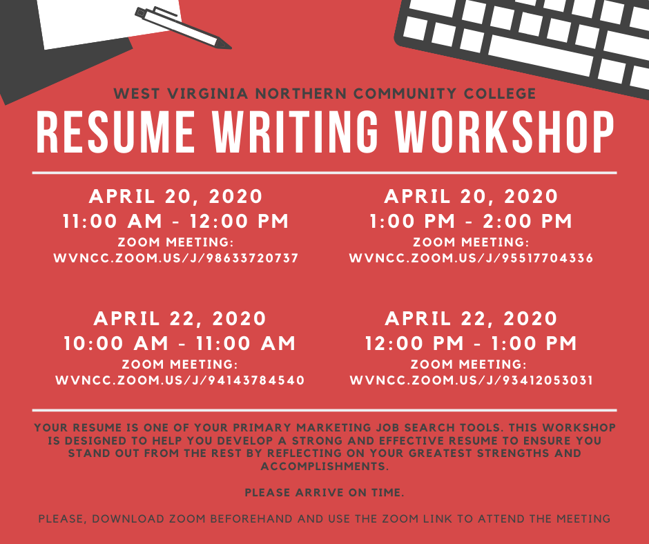 Photo for Resume Writing Workshop