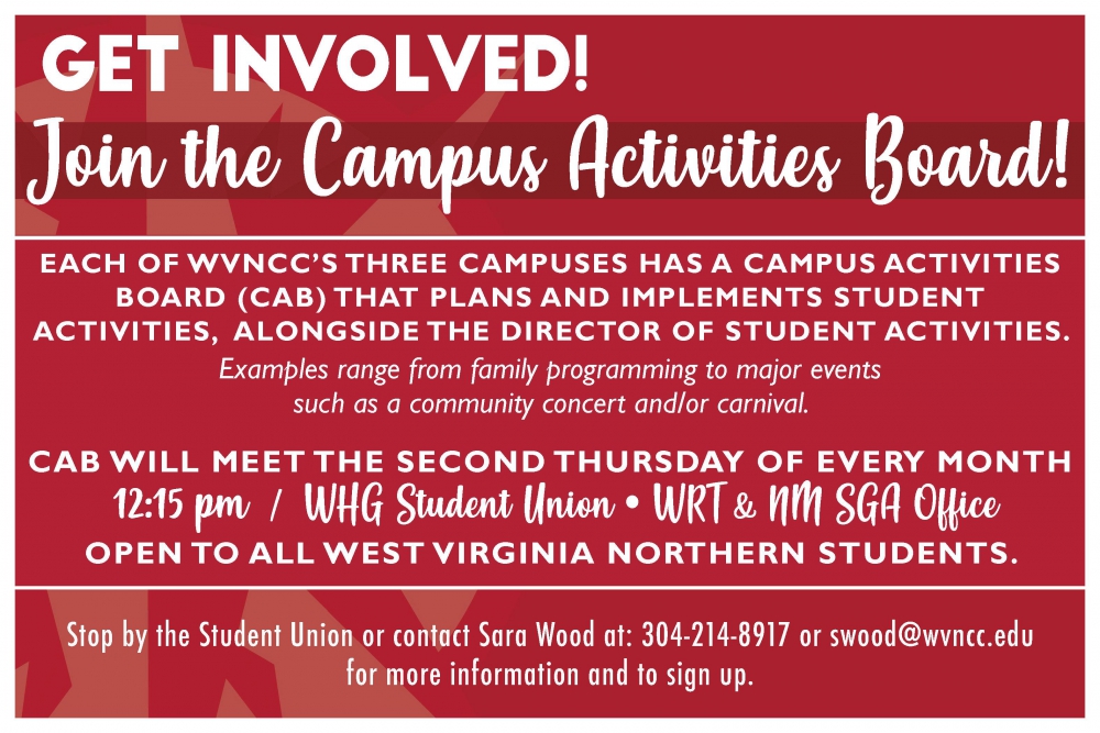 Photo for CAB Meeting - All Students Welcome!
