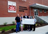 WVNCC receives $25,000 grant from AEP (L to R): AEP Customer Service Engineer Bill Meier, AEP External Affairs Manager Joelle Connors, AEP President & COO Chris Beam, WVNCC President Dr. Vicki L. Riley and WVNCC Foundation Executive Director Rana Spurlock.
