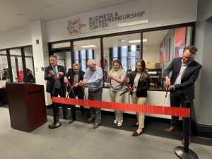 Ribbon cutting Business & Entrepreneurship Center