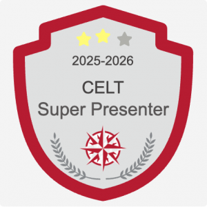 CELT Super Presenter Badge
